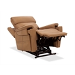 Lyra Lift Chair with Power Recline Headrest and Lumbar in Brown Leather