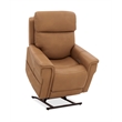 Lyra Lift Chair with Power Recline Headrest and Lumbar in Brown Leather