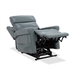 Locke Lift Chair with Power Recline Headrest and Lumbar in Blue Leather