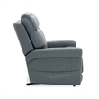 Locke Lift Chair with Power Recline Headrest and Lumbar in Blue Leather