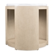 Westwood Round Side Table in Light Brown Concrete by Hooker Furniture