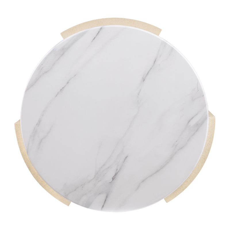 Westwood Round Side Table in Light Brown Concrete by Hooker Furniture