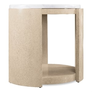 Westwood Round Side Table in Light Brown Concrete by Hooker Furniture