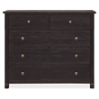Driftwood Five-Drawer Chest in Black Wood by Hooker Furniture