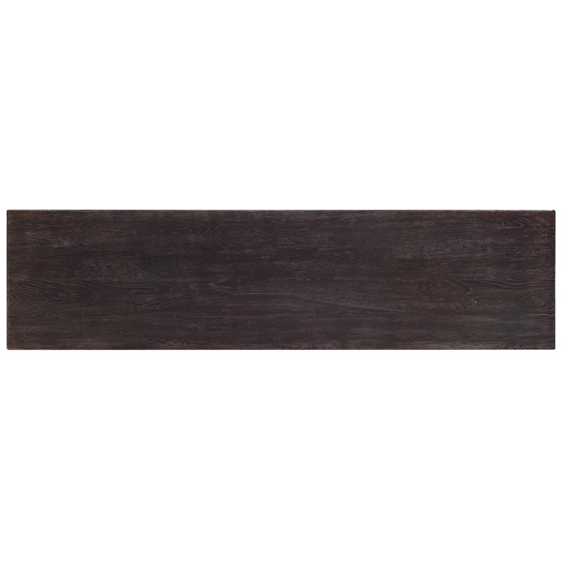 Driftwood Eight-Drawer Dresser in Black Wood by Hooker Furniture