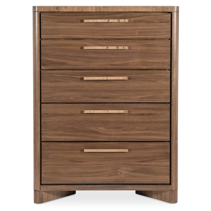 Eleana Five Drawer Chest in Medium Wood Finish by Hooker Furniture