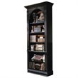 Seven Seas 6-Shelf Wood-Framed Bookcase in Black Finish by Hooker Furniture