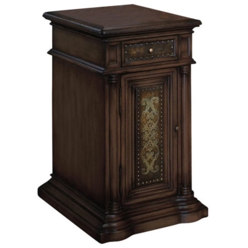 Hooker Furniture Seven Seas Leather Top Chairside End Table 50050579