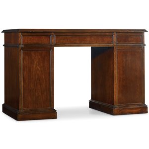 hooker furniture bow front knee-hole desk