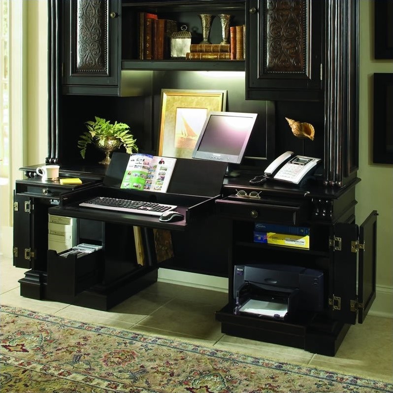 Hooker Furniture Telluride Computer Credenza Desk In Black 370