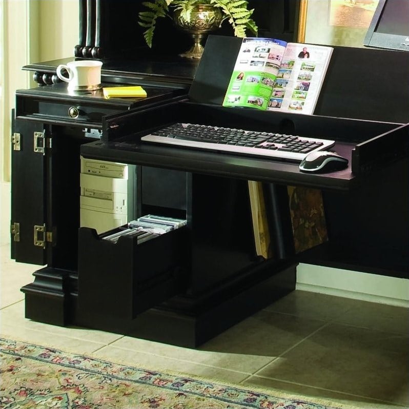 Hooker Furniture Telluride Computer Credenza Desk in Black