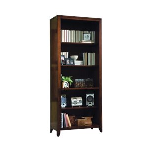 hooker furniture danforth bookcase in rich medium brown