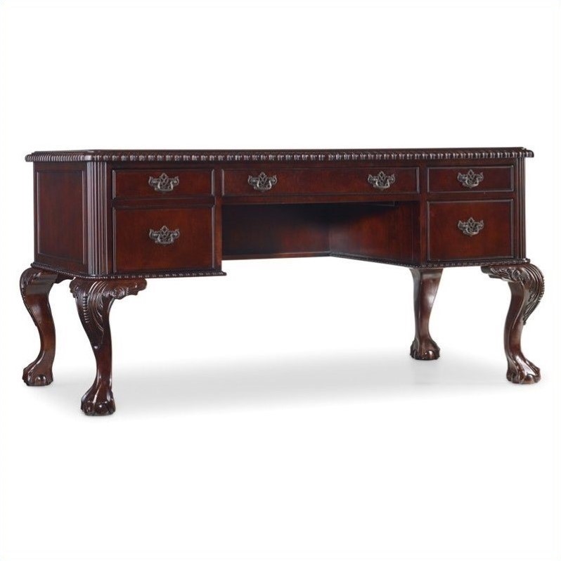 Hooker Furniture Ball And Claw Computer Desk In Dark Cherry 434