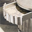 Melange Solid Wood Fluted Kidney Desk in Champagne Silver by Hooker Furniture