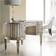 Melange Solid Wood Fluted Kidney Desk in Champagne Silver by Hooker Furniture