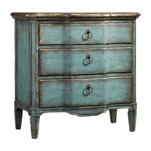 hooker furniture seven seas three drawer turquoise accent chest console