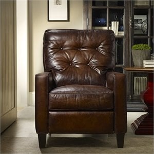Hooker Furniture Seven Seas Leather Recliner Chair in Inscription Art