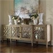 Hooker Furniture Sanctuary Four-Door Mirrored Console in Surf-Visage