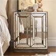 Hooker Furniture Sanctuary Two-Door Mirrored Nightstand in Visage