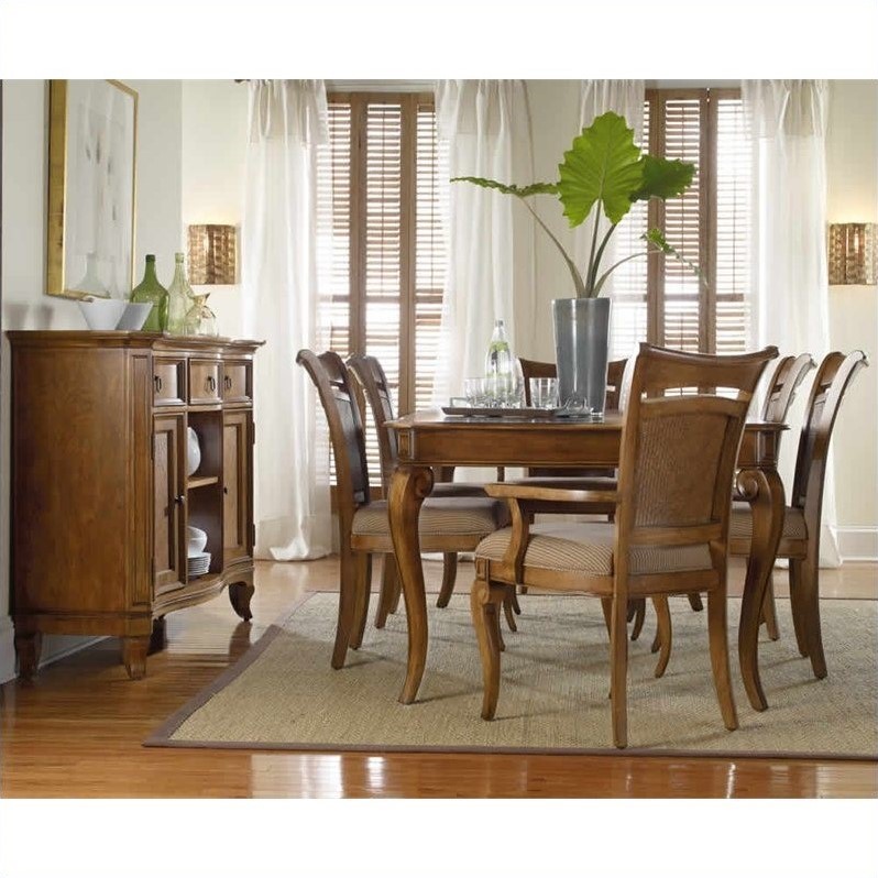 Hooker Furniture Windward Rectangle Leg Table 7 Piece Dining Set 1125 76200 7pc Pkg 0481