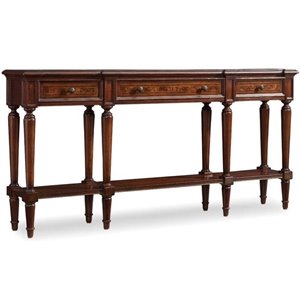 hooker furniture grandover three drawer console table