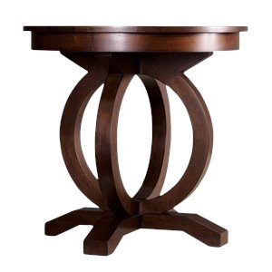Hooker Furniture Kinsey Round End Table in Walnut