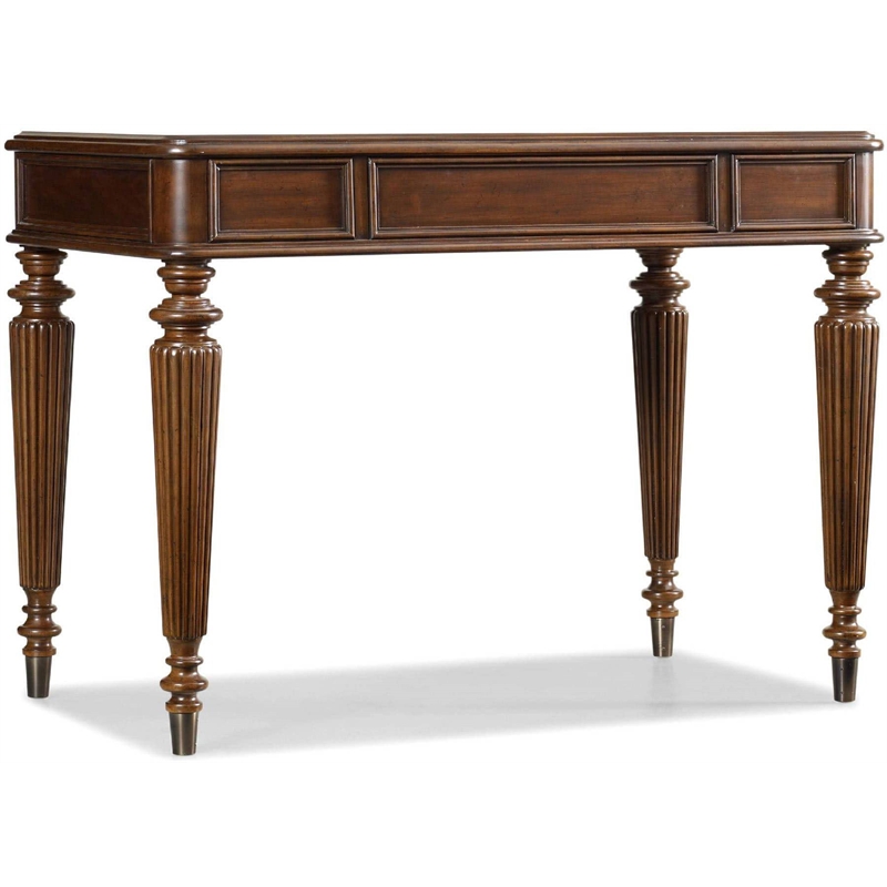 Computer Leg Desk in Cherry Brown Wood Finish by Hooker Furniture ...
