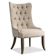 Hooker Furniture Rhapsody Tufted Dining Chair in Rustic Walnut