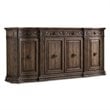 Hooker Furniture Rhapsody 96'' 4-Door Credenza in Rustic Walnut