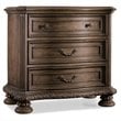 Hooker Furniture Rhapsody 3-Drawer Nightstand in Rustic Walnut