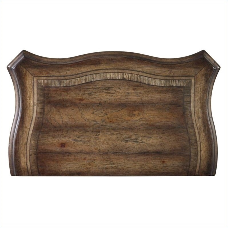 Hooker Furniture Rhapsody 3-Drawer Nightstand in Rustic Walnut