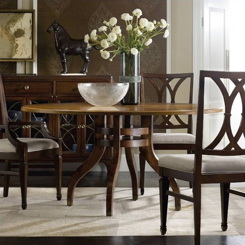 Hooker Furniture Palisade Round Dining Table in Walnut - 5183-7520X