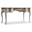 54&quot Wood Writing Desk in Silver Leaf Finish by Hooker Furniture