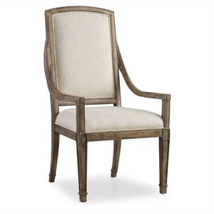 hooker furniture solana host dining chair in light oak