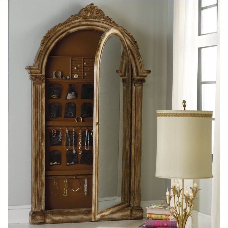 Hooker Furniture Melange Vera Floor Mirror with Jewelry Storage Finish 63850056