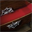 Melange 2-Drawer Wood Medallion Console in Walnut by Hooker Furniture