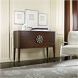 Melange 2-Drawer Wood Medallion Console in Walnut by Hooker Furniture