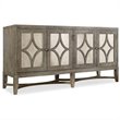 Hooker Furniture Melange 4-Door Diamante Console in Weathered Gray