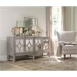 Hooker Furniture Melange 4-Door Diamante Console in Weathered Gray