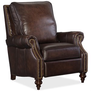 Hooker Furniture Sedona Chateau Leather Recliner in Brown