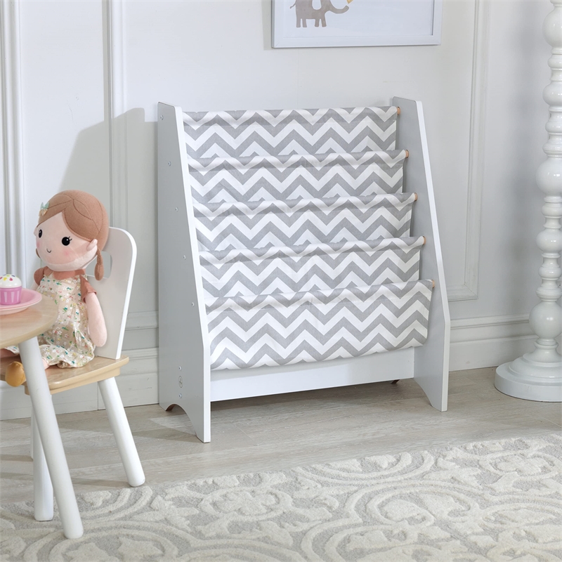 Kidkraft 5 Sling Bookshelf in Gray
