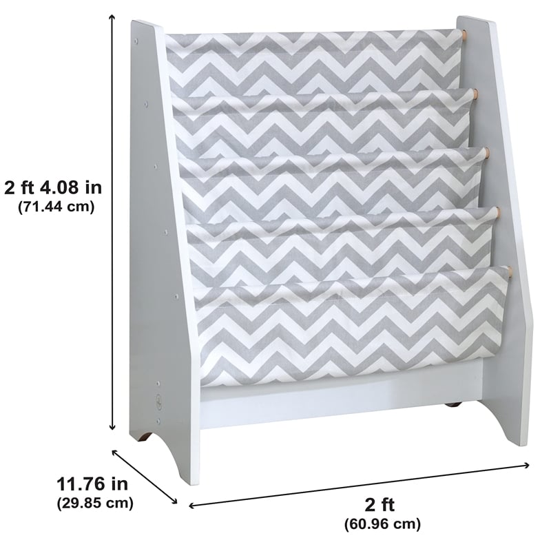 Kidkraft 5 Sling Bookshelf in Gray