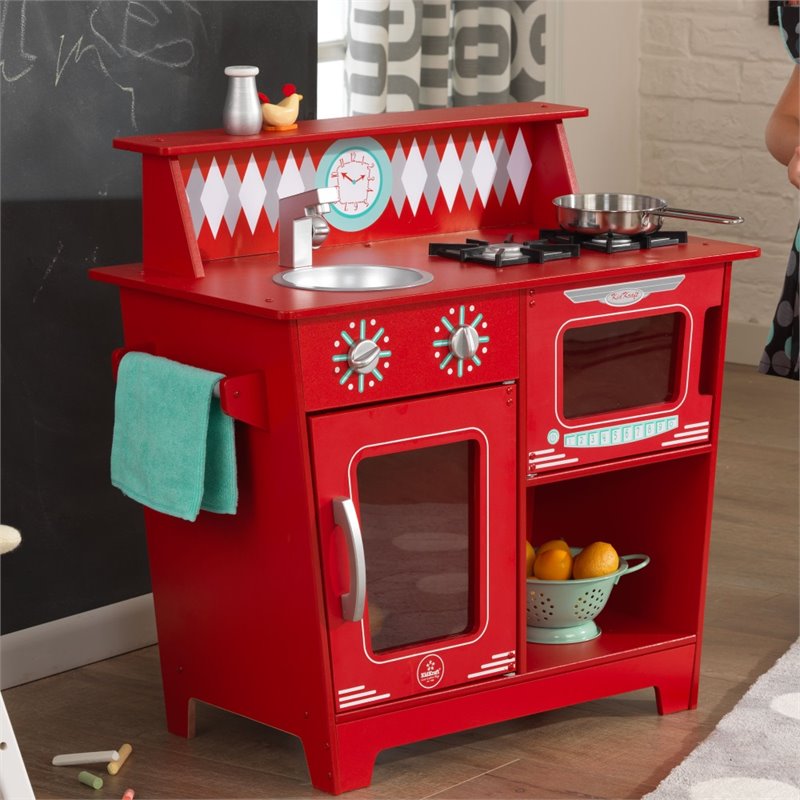 Kidkraft Classic Kitchenette in Red | Cymax Business