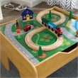 KidKraft 2-in-1 Activity Table with Train Set in Natural