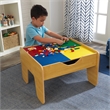 KidKraft 2-in-1 Activity Table with Train Set in Natural