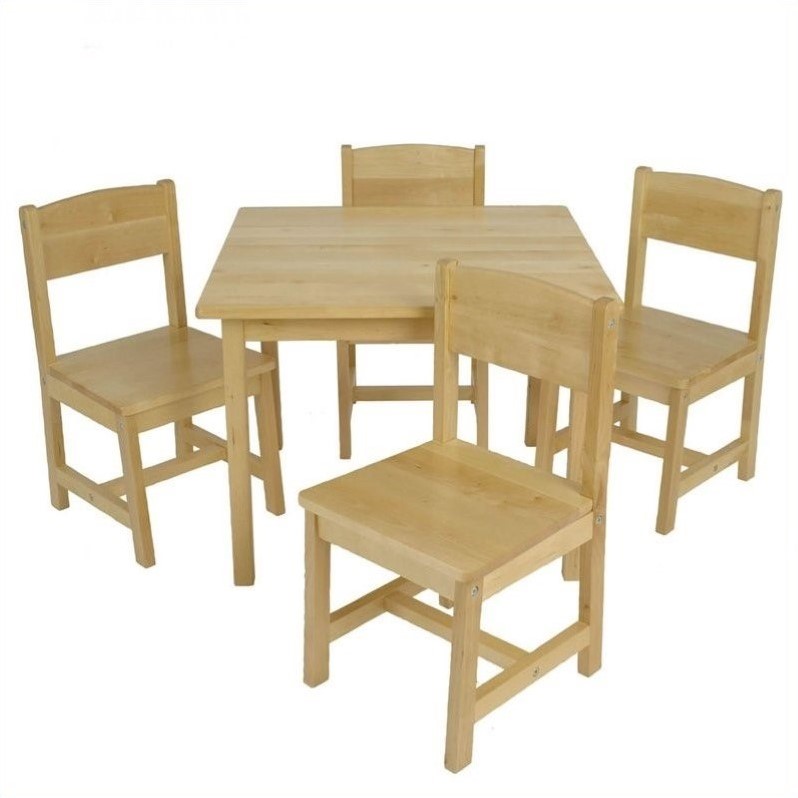KidKraft Farmhouse Table and Chair Set Pecan for sale online 