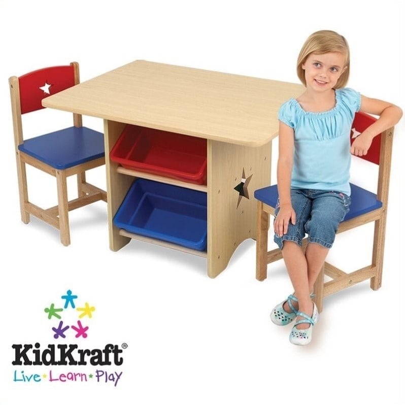 kidkraft star table and chair set