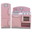 KidKraft Retro Kitchen with Refrigerator in Pink