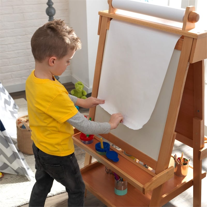 KidKraft Deluxe Wood Easel with Paper Roll
