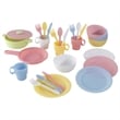 KidKraft 27 Piece Kitchen Dish Play set in Pastel Multi Color